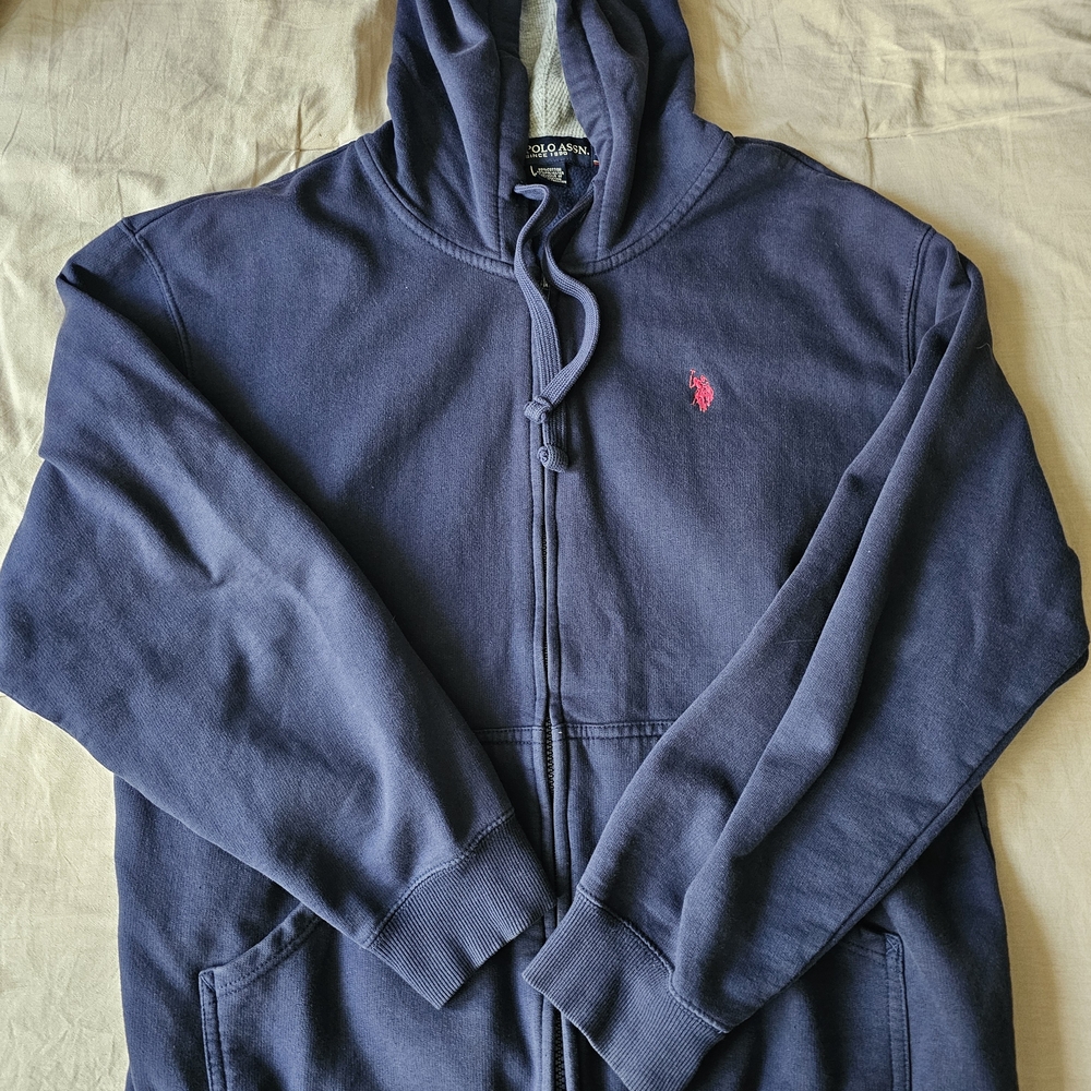 U.S. Polo Assn. Men's Navy Zip-Up Sweater